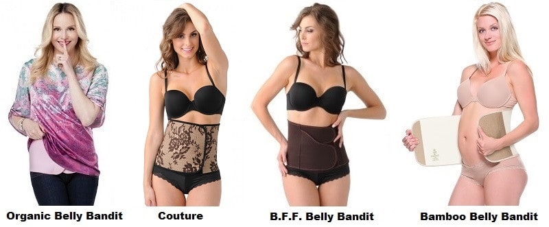 Four different versions of belly bandit